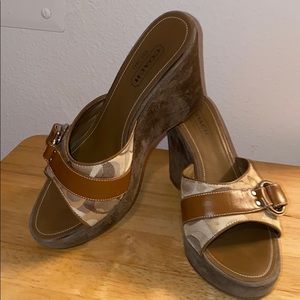 Coach wedge sandals